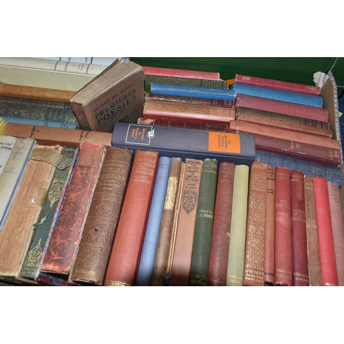 325 - SIX BOXES OF ANTIQUARIAN BOOKS containing approximately 175 miscellaneous titles, mostly in hardback... 