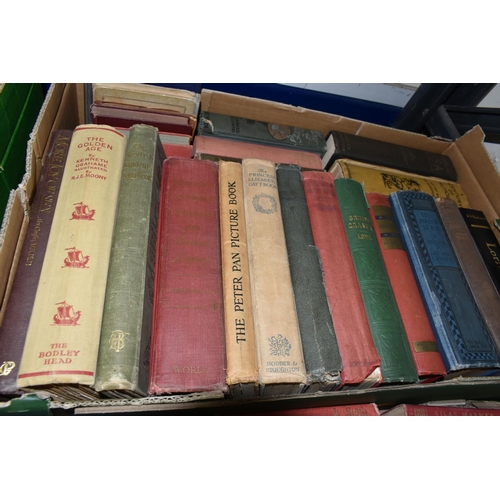 325 - SIX BOXES OF ANTIQUARIAN BOOKS containing approximately 175 miscellaneous titles, mostly in hardback... 