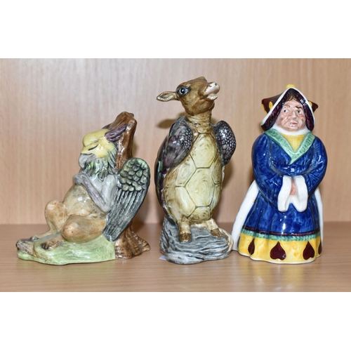 346 - EIGHT BESWICK ALICE IN WONDERLAND FIGURES, comprising The Mad Hatter, Alice, Cheshire Cat, White Rab... 