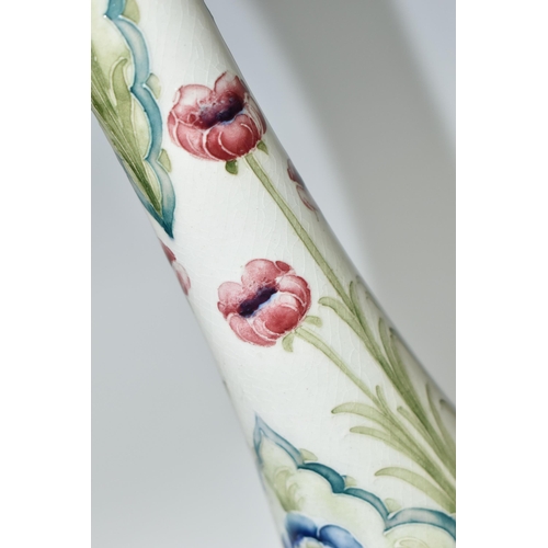 347 - A WILLIAM MOORCROFT FOR MACINTYRE 'FLORIAN WARE' VASE, in Poppies and Forget-Me-Nots pattern, shape ... 