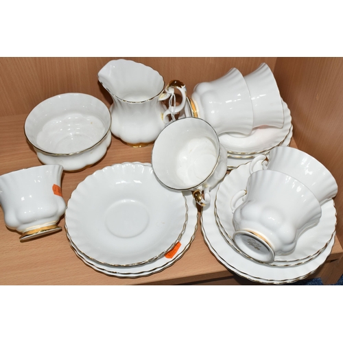 358 - A TWENTY PIECE ROYAL ALBERT 'VAL D'OR' PATTERN, comprising a cream jug, a sugar bowl, and six each o... 