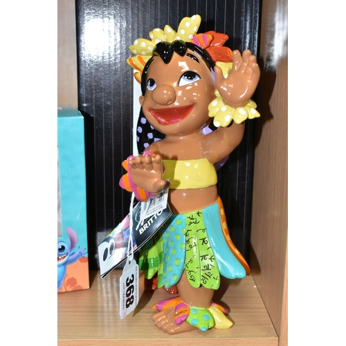 368 - TWO BOXED ENESCO DISNEY SHOWCASE COLLECTION 'LILO & STITCH' FIGURES, comprising Disney Britto 'Lilo'... 