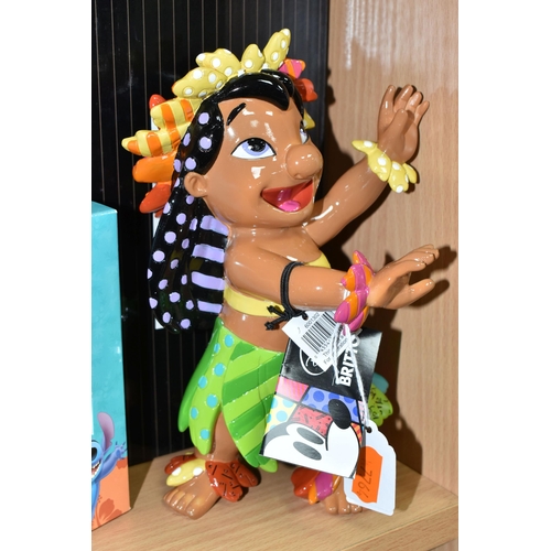 368 - TWO BOXED ENESCO DISNEY SHOWCASE COLLECTION 'LILO & STITCH' FIGURES, comprising Disney Britto 'Lilo'... 