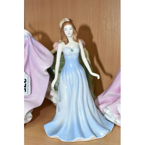 375 - FOUR ROYAL DOULTON FIGURINES, comprising Rachel - Figurine of the Year 2000 HN3976, The Gemstones Co... 