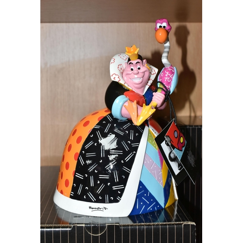 385 - TWO BOXED ENESCO DISNEY SHOWCASE COLLECTION BRITTO 'ALICE IN WONDERLAND' THEMED SCULPTURES, comprisi... 