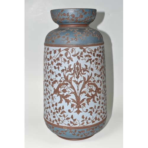 400 - A CALVERT & LOVATT PERIOD LANGLEY MILL VASE, c1883-1895, decorated by George Leighton - Parkinson an... 