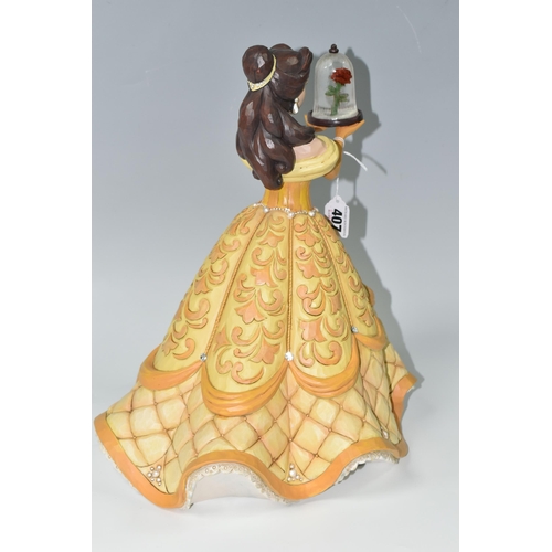 407 - A BOXED JIM SHORE - DISNEY TRADITIONS 'A RARE ROSE' FIGURINE, 6009139 released to celebrate the 30th... 