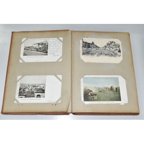 460 - ONE POSTCARD ALBUM containing eighty early 20th century Postcards of towns and cities, topographical... 