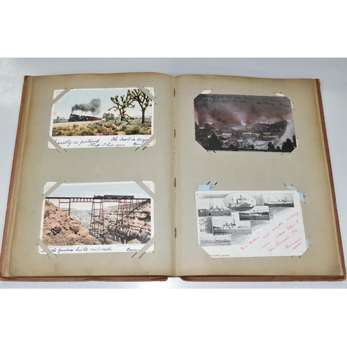 460 - ONE POSTCARD ALBUM containing eighty early 20th century Postcards of towns and cities, topographical... 