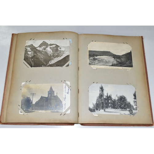 460 - ONE POSTCARD ALBUM containing eighty early 20th century Postcards of towns and cities, topographical... 