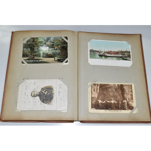 460 - ONE POSTCARD ALBUM containing eighty early 20th century Postcards of towns and cities, topographical... 