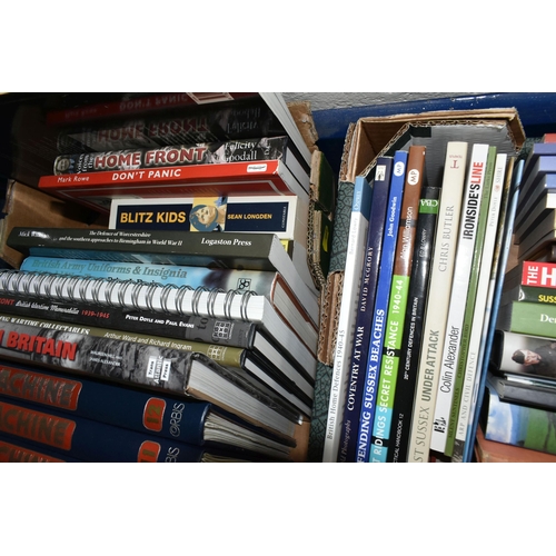 463 - THREE BOXES OF WAR AND MILITARY RELATED BOOKS & MAGAZINES including thirty editions of The History O... 