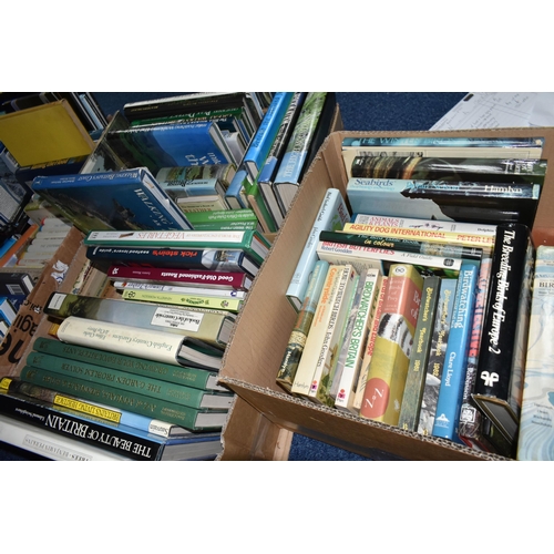 472 - FOUR BOXES OF BOOKS containing approximately 110 titles in hardback format, mostly on the subjects o... 