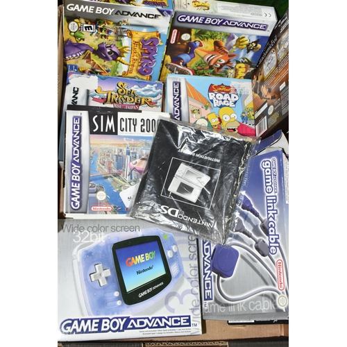 475 - GAMEBOY ADVANCE BOXED WITH GAMES, includes Crash Bandicoot XS, Spyro Attack Of The Rhynocs, Tomb Rai... 