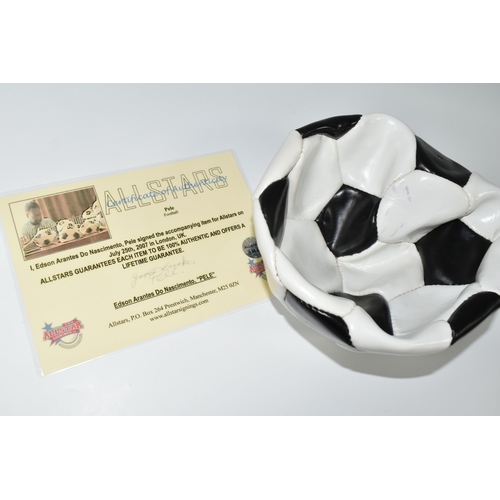 480 - A PELE SIGNED FOOTBALL, black and white panel football marked Pele 10 and signed in black marker pen... 