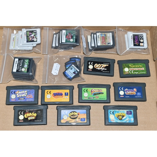 483 - COLLECTION OF MOSTLY LOOSE NINTENDO CARTRIDGES, includes GBA, DS, 3DS and Vita cartridges, highlight... 
