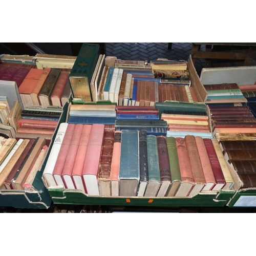 500 - FIVE BOXES OF BOOKS containing approximately 185 miscellaneous titles, mostly in hardback format to ... 