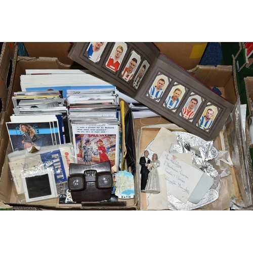 501 - FOUR BOXES AND LOOSE EPHEMERA AND ORNAMENTS ETC, to include vintage photography magazines - 1960s/19... 