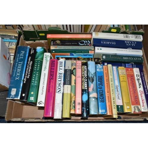 505 - SIX BOXES OF BOOKS containing approximately 175 miscellaneous titles in hardback and paperback forma... 