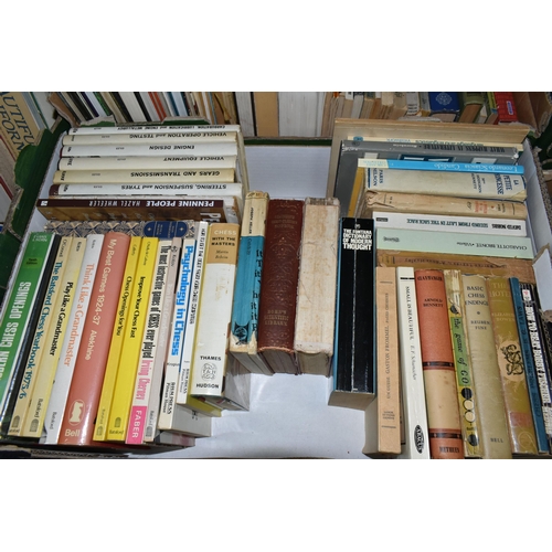 505 - SIX BOXES OF BOOKS containing approximately 175 miscellaneous titles in hardback and paperback forma... 