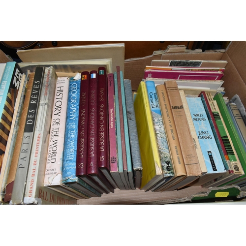 505 - SIX BOXES OF BOOKS containing approximately 175 miscellaneous titles in hardback and paperback forma... 