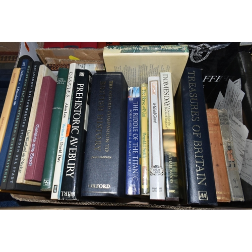 509 - FIVE BOXES OF BOOKS containing approximately eighty-five miscellaneous titles in hardback and paperb... 