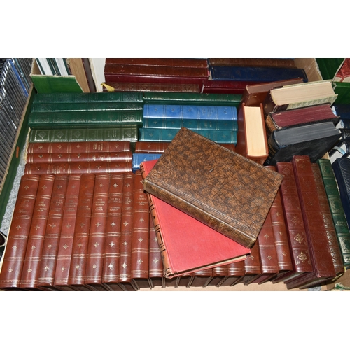 554 - FOUR BOXES OF BOOKS containing 130 miscellaneous titles in hardback format to include classic or con... 