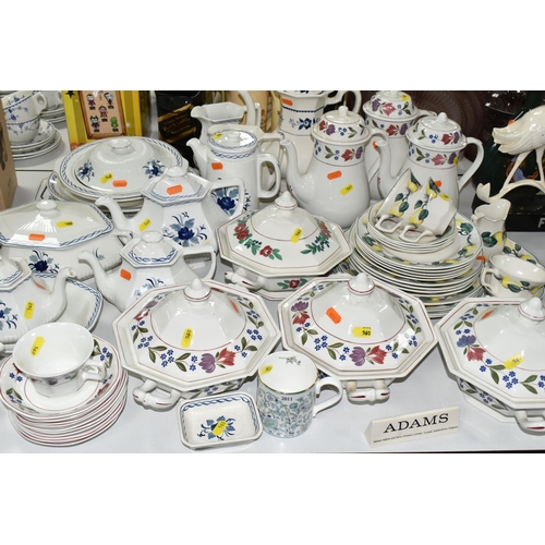 560 - A LARGE QUANTITY OF ADAMS DINNERWARE, comprising 'Baltic' and  'Vermont' and 'Old Colonial' patterns... 