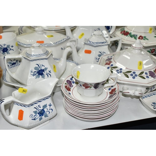 560 - A LARGE QUANTITY OF ADAMS DINNERWARE, comprising 'Baltic' and  'Vermont' and 'Old Colonial' patterns... 