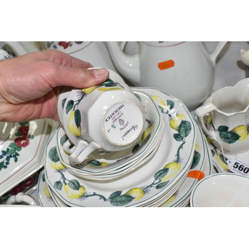 560 - A LARGE QUANTITY OF ADAMS DINNERWARE, comprising 'Baltic' and  'Vermont' and 'Old Colonial' patterns... 