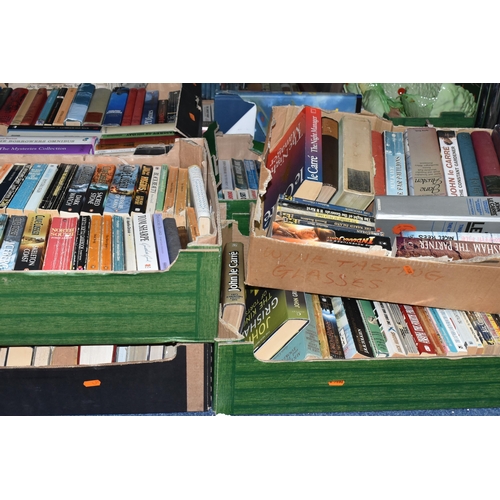 565 - EIGHT BOXES OF CLASSIC OR CONTEMPORARY FICTION BOOKS containing over 305 titles in hardback and pape... 