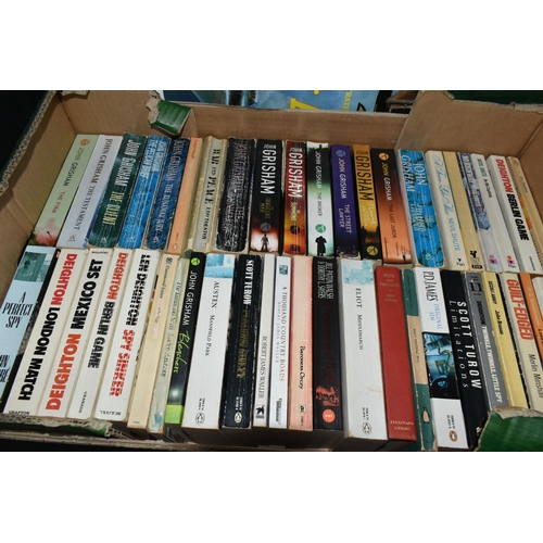 565 - EIGHT BOXES OF CLASSIC OR CONTEMPORARY FICTION BOOKS containing over 305 titles in hardback and pape... 