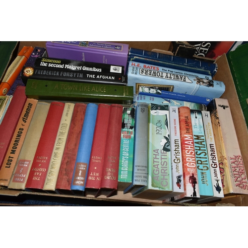 565 - EIGHT BOXES OF CLASSIC OR CONTEMPORARY FICTION BOOKS containing over 305 titles in hardback and pape... 