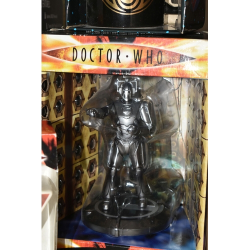 588 - A QUANTITY OF BOXED MODERN DOCTOR WHO TOYS, to include Character Toys Supreme Dalek Voice Changer He... 