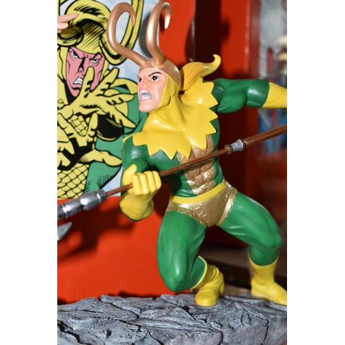 610 - A BOXED ENESCO MARVEL 'THOR VS LOKI' FIGURE GROUP, depicting the two superheroes in an action pose, ... 