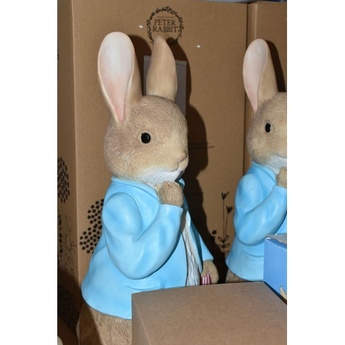 613 - A GROUP OF BOXED ENESCO BEATRIX POTTER PETER RABBIT COLLECTABLES, comprising a limited edition Peter... 