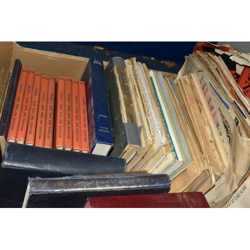 618 - SIX BOXES OF BOOKS, MUSIC SCORES & 78 RPM RECORDS, mostly from the classical, religious or film musi... 