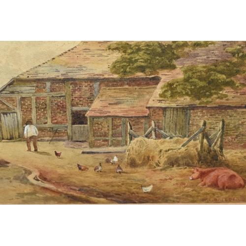 639 - WALTER LAWRENCE BREEDEN (ACTIVE 1882-1920) FARM AT WHITEHOUSE COMMON, SUTTON COLDFIELD, a farmyard s... 