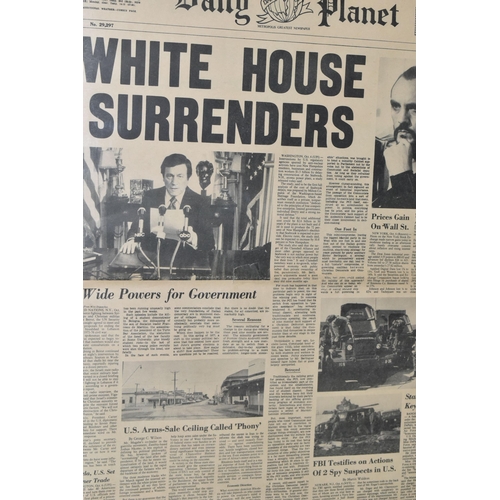 647 - SUPERMAN II 'DAILY PLANET - WHITE HOUSE SURRENDERS' PROP NEWSPAPER, the newspaper was depicted in th... 