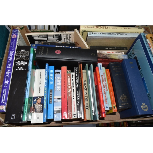 684 - EIGHT BOXES OF ASSORTED BOOKS. mostly late 20th century hardbacks, subjects include art, philosophy,... 