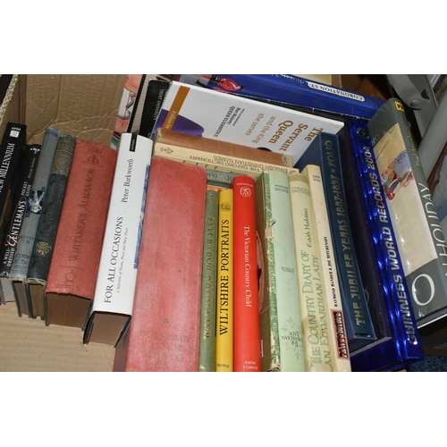 691 - SIX BOXES OF ASSORTED BOOKS, to include a box of cookery books, other subjects include biographies, ... 