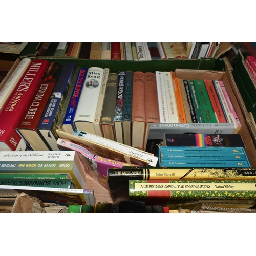 691 - SIX BOXES OF ASSORTED BOOKS, to include a box of cookery books, other subjects include biographies, ... 