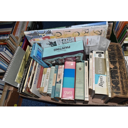 691 - SIX BOXES OF ASSORTED BOOKS, to include a box of cookery books, other subjects include biographies, ... 