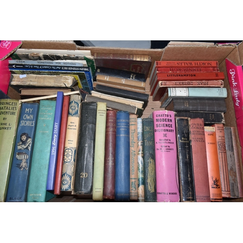 720 - SIX BOXES OF BOOKS containing over 180 miscellaneous titles, mostly in hardback format, subjects inc... 