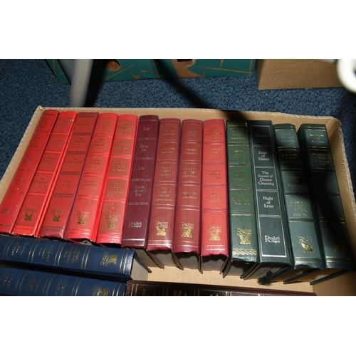 721 - SIX BOXES OF BOOKS containing over 160 miscellaneous titles in hardback and paperback formats, subje... 