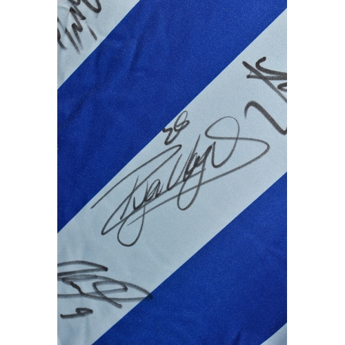 728 - FOUR SIGNED COVENTRY CITY REPLICA HOME FOOTBALL SHIRTS, all date from the 21st Century and are signe... 