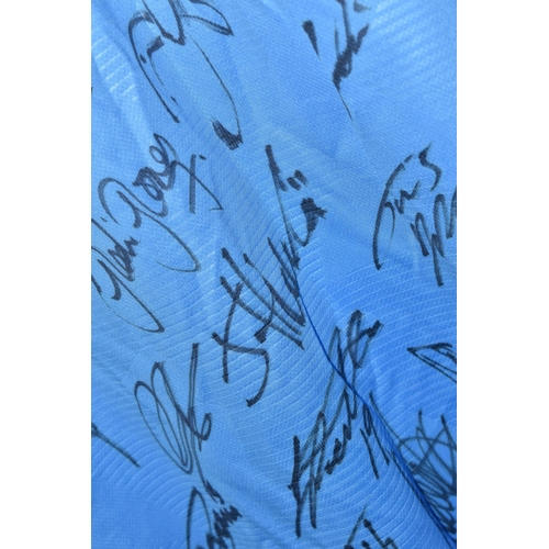 728 - FOUR SIGNED COVENTRY CITY REPLICA HOME FOOTBALL SHIRTS, all date from the 21st Century and are signe... 