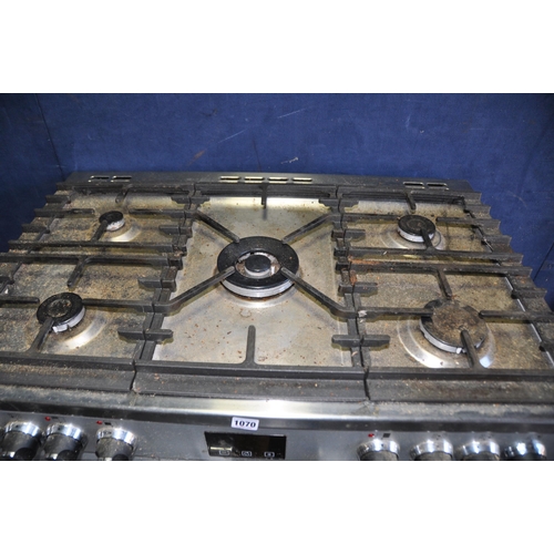 1070 - A STOVES 44444040 ELLINGWOOD RANGE GAS COOKER with five burners, grill and two ovens width 90cm dept... 