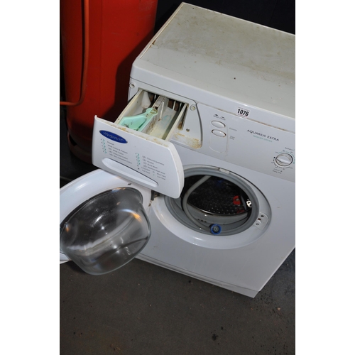 1076 - A HOTPOINT WD63 WASHING MACHINE width 60cm depth 60cm height 85cm (PAT pass, spin cycle run but not ... 