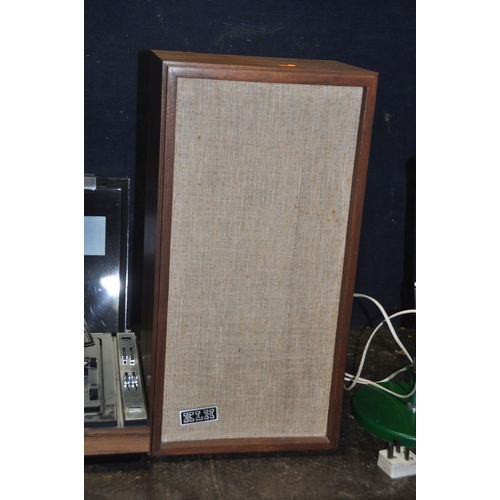 1088 - A PAIR OF VINTAGE KLH MODEL SEVENTEEN HI-FI SPEAKERS, a Ferguson Unit Audio record player (has audio... 